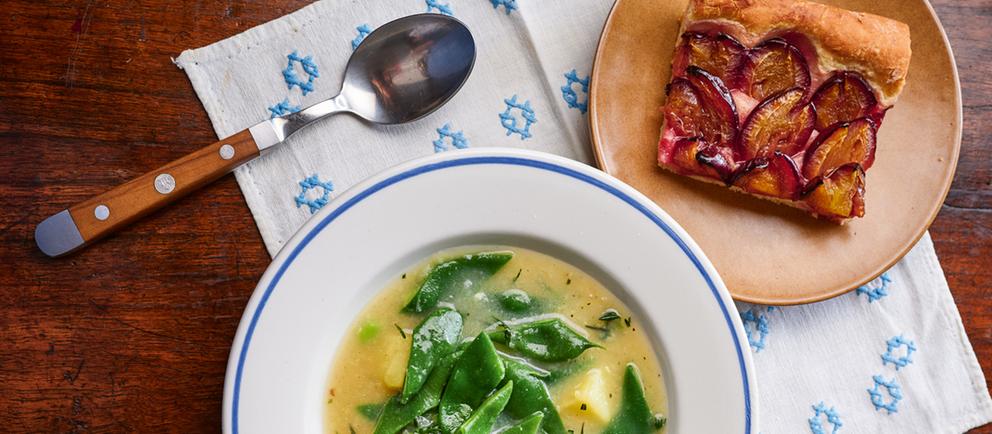 Rezept Von Christian Rach Schnippelbohnensuppe Mit Zwetschgenkuchen