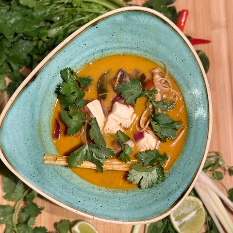 Tom Ka Gung - Thai Garnelen-Kokos Suppe