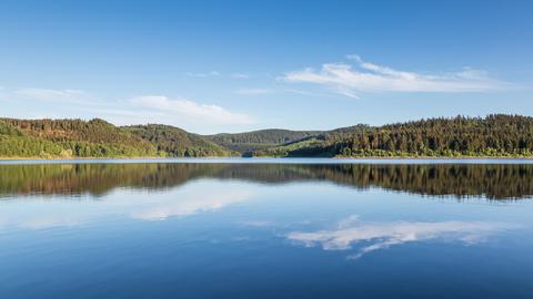 Der Zillierbach-Stausee im Harz