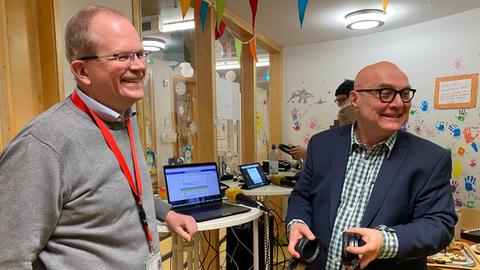 Auch der Pressesprecher des Gießener Klinikums Frank Steibli sprach mit Thomas Koschwitz. 